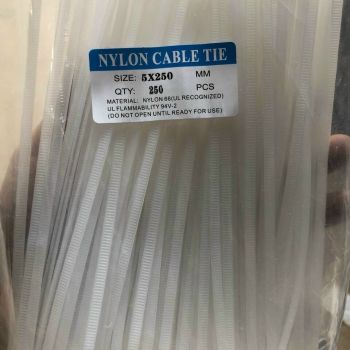 Dây thít nhựa trắng từ 3x100 - đến 10x500